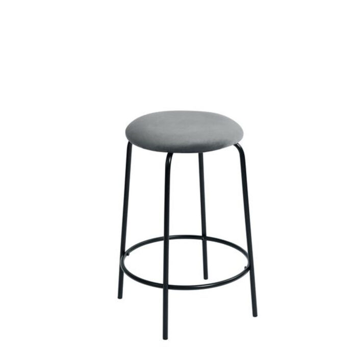 Cribel Score Set of 4 Velvet Bar Stools