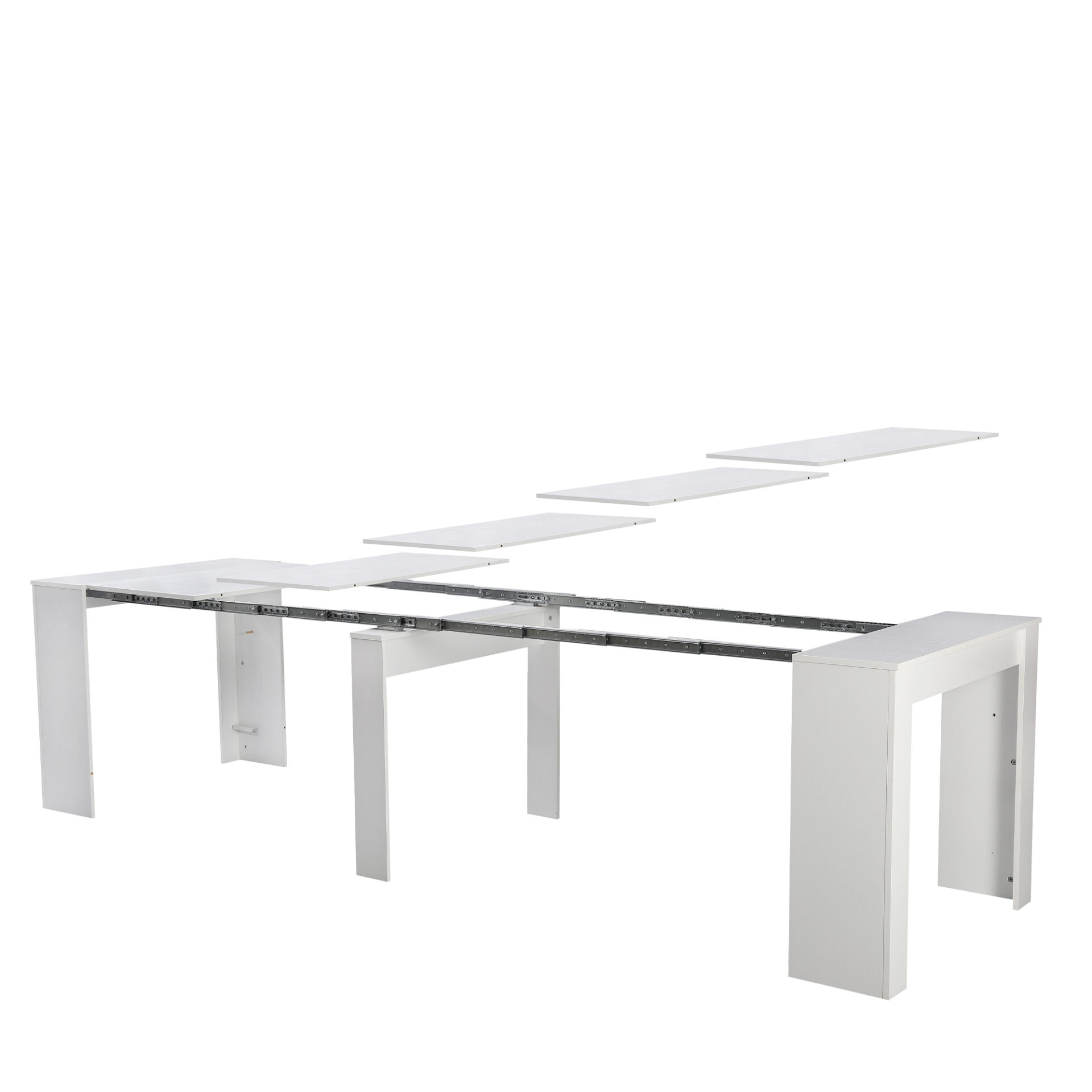 Cribel Tavolo Consolle Artic Bianco Effetto Faggio - Image 6