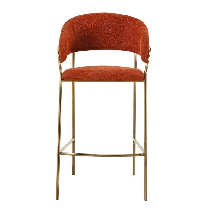 CRIBEL Sgabello Apice con Schienale e Seduta Imbottita 50×50×110