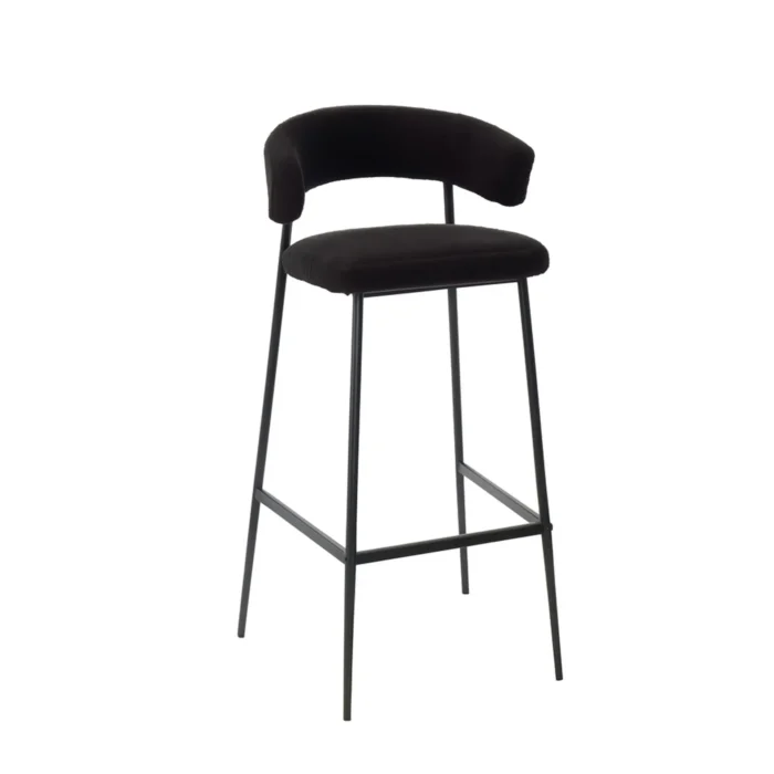 Cribel Sgabello Megan con Seduta Imbottita e Schienale