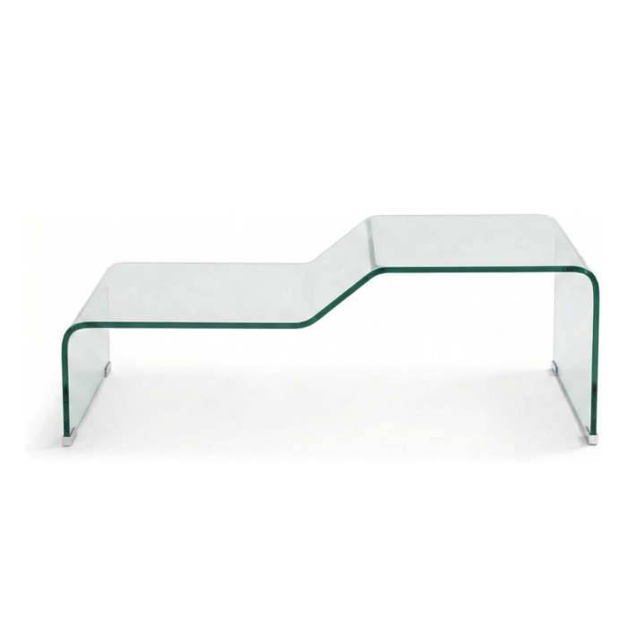 Cribel Corinne Tavolino da Caffè in Vetro Temperato Trasparente