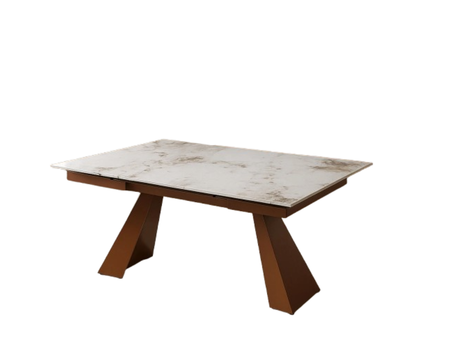 Cribel Tavolo Vermont Allungabile in Alluminio Patagonia con Gambe Bronzo