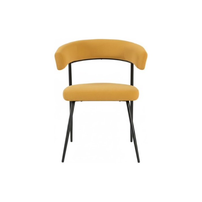 CRIBEL Poltrona Megan in Velluto Spesso in Metallo