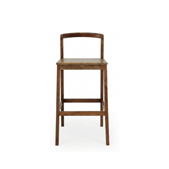 CRIBEL Sgabello Alto in Quercia con Schienale Cucina e Isola