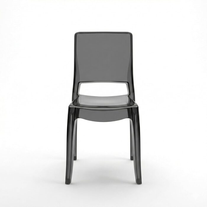 CRIBEL Set 4 Sedie Metacrilato Nero Design Moderno