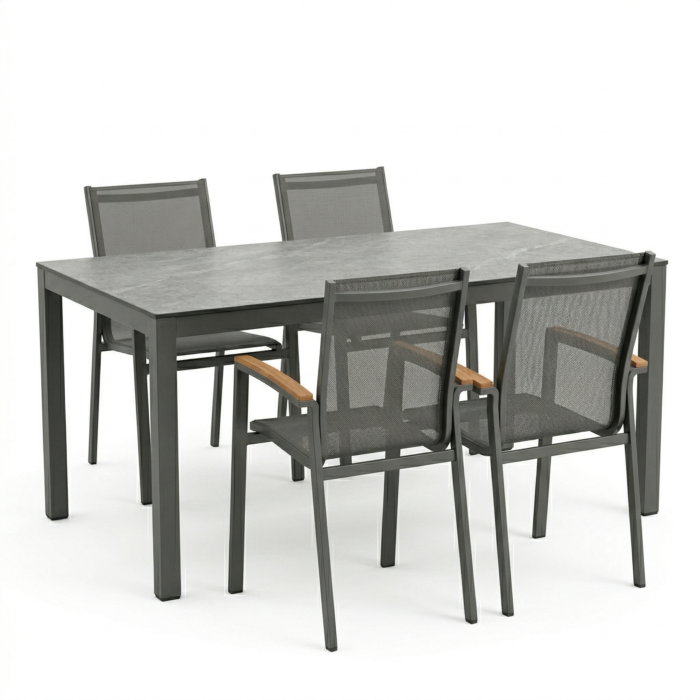 Cribel Set Tavolo con 4 Sedie Maratea