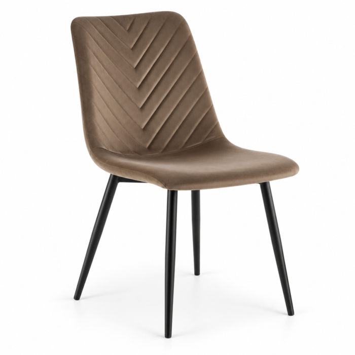 CRIBEL Sedia NEW POINT Imbottita in Velluto dal Design Elegante