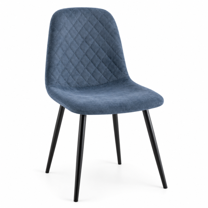 CRIBEL Sedia NEW LENA in Tessuto Canvas con Gambe Nere