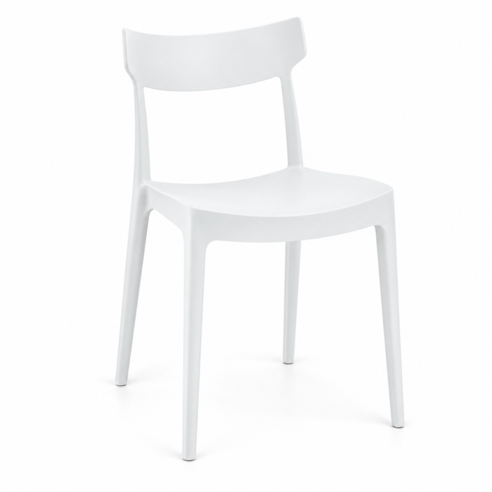 CRIBEL Sedia CORDOBA Ergonomica in Polipropilene Bianca