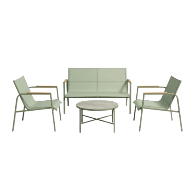 Cribel Set Tarquinia 2 Poltrone + Divano + Tavolino