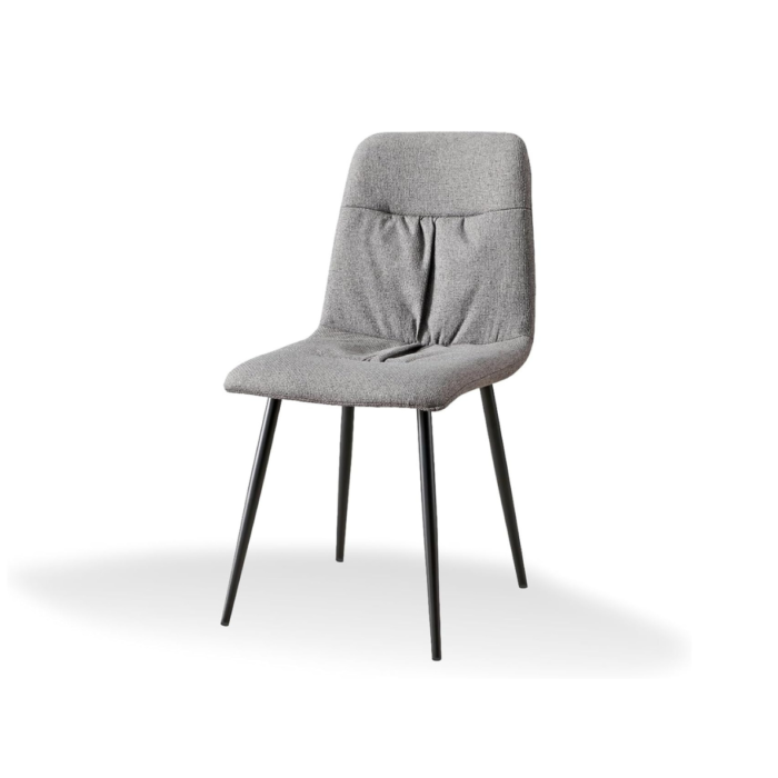 CRIBEL Set di 4 sedie Karen Tess con gambe nere