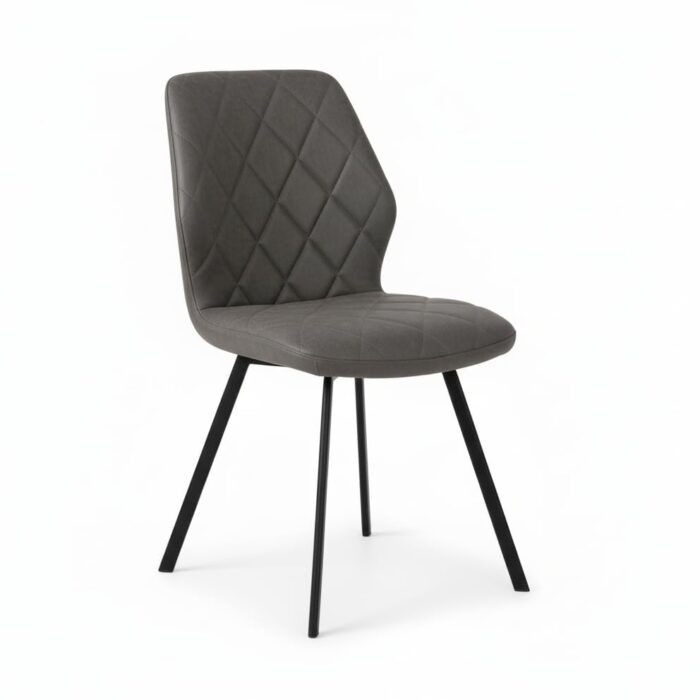 CRIBEL FLAMINGO Sedia Imbottita in Econabuk Grigio