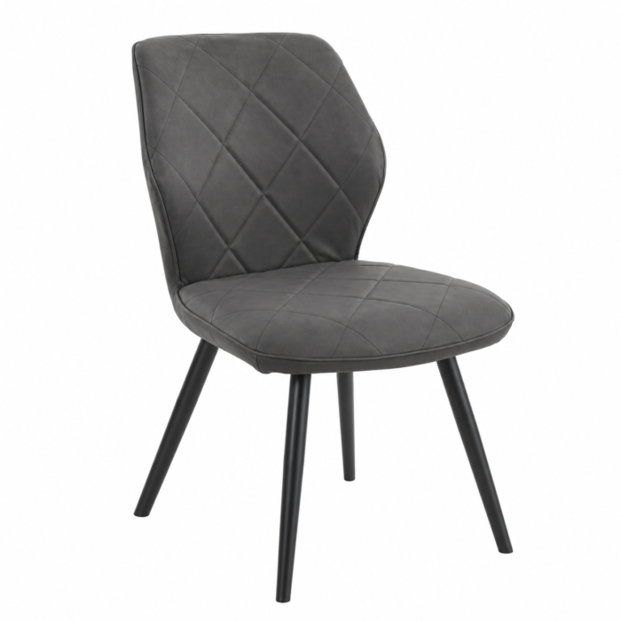 CRIBEL FLAMINGO Sedia Imbottita in Econabuk Grigio